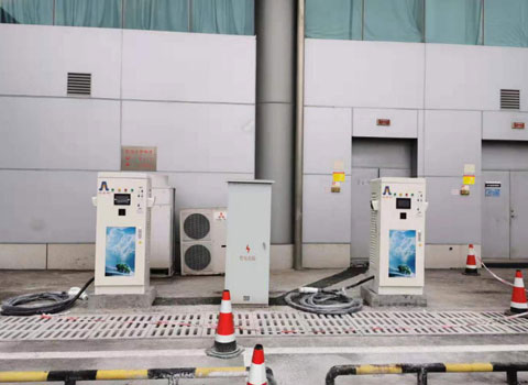 重慶江北機場停機坪室內充電站60KW-7