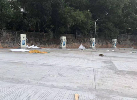海南省定安縣辰龍客運(yùn)站充電站120KW雙